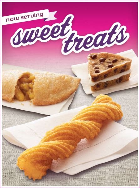 Taco bell dessert menu - Order from the Taco Bell Cravings Value Menu at 4640 Jonestown Road, Harrisburg, PA or order online and skip our line today! American Vegetarian Association certified Vegetarian food items, are lacto-ovo, allowing consumption of dairy and eggs but not animal byproducts. We may use the same frying oil to prepare menu items that could contain meat.